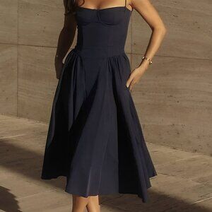 NWT Chiara London Corset Black Summer Dress | Size Small